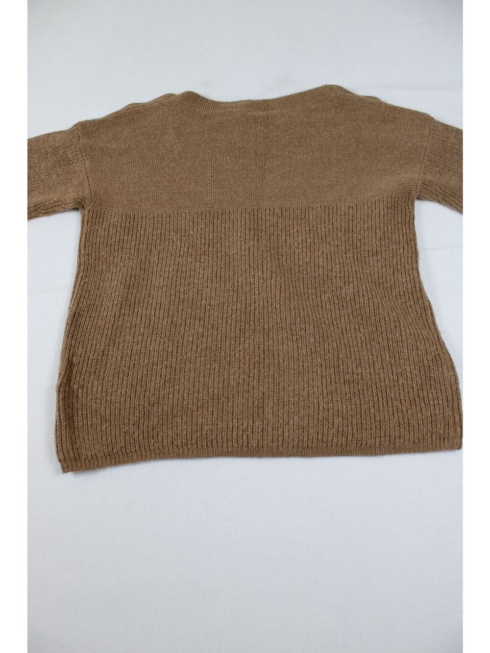 J.Crew Womens Alpaca Blend Tan Button Shoulder Sweater Size M - Picture 3 of 3